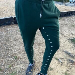 GYMSHARK Men Green Pants JOGGERS SWEATPANTS WORKOUT ACTIVE BODYBUILDING ATHLETE